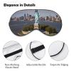 Statue of Liberty in NYC Eye Masks Sleeping Detachable Breathable Eye Cover Soft Block Light Sleep Mask for Women Men, Relaxing Pressure Night Blindfold view 3