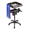 FUIBEJAE Rolling Salon Tray Cart with Extra Storage Space, Adjustable Height Removable Hair Extension Tool Tray for Hairdressers, Spa Service Tray for Tattoo & Dental Use view 1