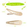 120pcs Taupe Metal Snap Hair Clips, 2 Inch Non-Slip Barrettes for Women Kids Teens, All-Day Hold Hair Accessories for Fine & Thick Hair (Taupe) view 3
