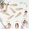 120pcs Taupe Metal Snap Hair Clips, 2 Inch Non-Slip Barrettes for Women Kids Teens, All-Day Hold Hair Accessories for Fine & Thick Hair (Taupe) view 4