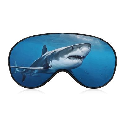 Ocean Sea Animal Shark Eye Masks Sleeping Detachable Breathable Eye Cover Soft Block Light Sleep Mask for Women Men, Relaxing Pressure Night Blindfold