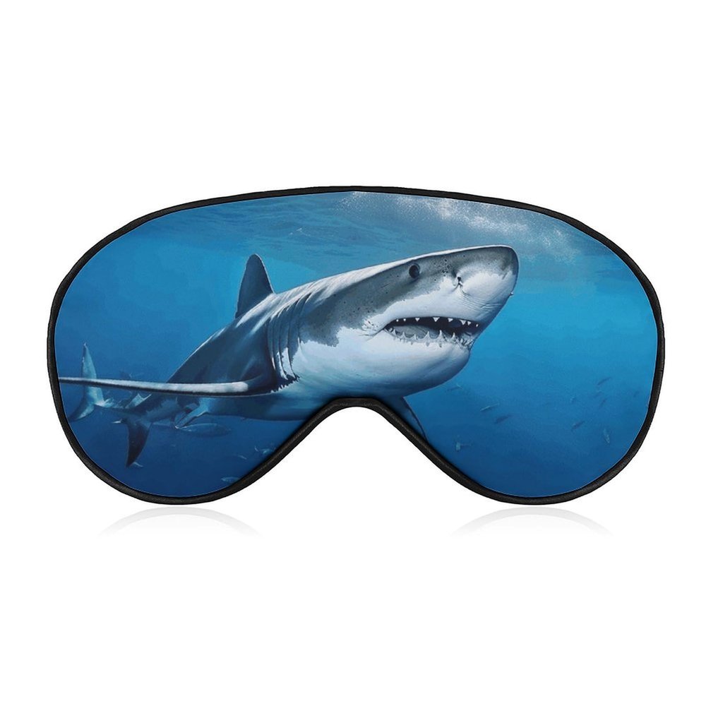 Ocean Sea Animal Shark Eye Masks Sleeping Detachable Breathable Eye Cover Soft Block Light Sleep Mask for Women Men, Relaxing Pressure Night Blindfold