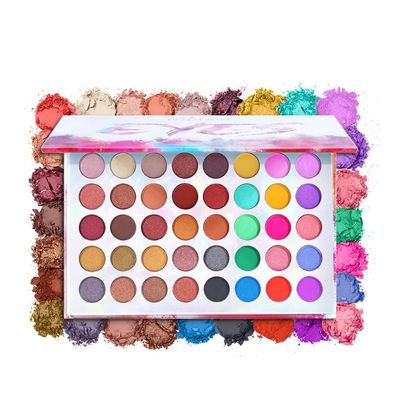 ASWRTYJO Eye Shadow Palette High Color 40 Degree Makeup Waterproof Mix