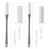 2-Pack Toe Cleaning Brush with Long Handle  Foot Scrubber & Exfoliating Anti-Itch Brush for Seniors, Pregnant Women, Men & Women (Grey) view 2