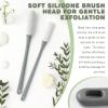 2-Pack Toe Cleaning Brush with Long Handle  Foot Scrubber & Exfoliating Anti-Itch Brush for Seniors, Pregnant Women, Men & Women (Grey) view 3