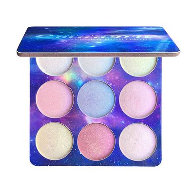 ASWRTYJO 9 Colors 1Pc Makeup Natural Glitter Eyeshadow Palette Shimmer Highlighter Face Repair Cosmetic