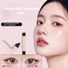 2 Pcs Rotating Eyeliner Stamp Pen - Long Lasting Waterproof Liquid Eye Liner, Foldable Black Brown Winged Eyeliner Stamp for Perfect Wings, Smudge Proof Cat Eye Liner Stencil Tool for Beginners view 4