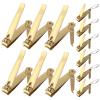 Bememo 12 Pieces Stainless Nail Clippers Set Fingernail and Toenail Clippers Nail Cutter Tool Set for Men and Women(Gold) view 1