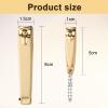 Bememo 12 Pieces Stainless Nail Clippers Set Fingernail and Toenail Clippers Nail Cutter Tool Set for Men and Women(Gold) view 2