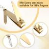 Bememo 12 Pieces Stainless Nail Clippers Set Fingernail and Toenail Clippers Nail Cutter Tool Set for Men and Women(Gold) view 4