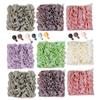 3 Pack Loofah Washcloth Set with Soap Pouch Exfoliating Bath Sponge with Drawstring for Deepth Cleansing and Smooth Skin (6 Colors) view 1