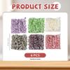 3 Pack Loofah Washcloth Set with Soap Pouch Exfoliating Bath Sponge with Drawstring for Deepth Cleansing and Smooth Skin (6 Colors) view 4