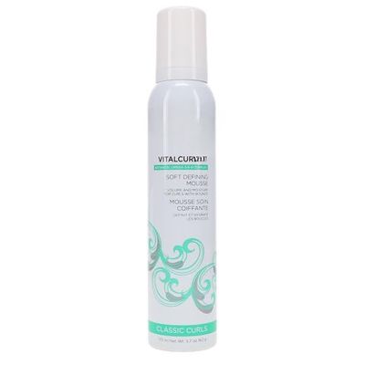 Ouiidad-VitalCurll+ Curll Defining Mousse, Lightweight Hair Foam, Air-Dry Styler with Omega 3-6-9 Complex, Silicone-Free, 5.7 oz (pack of 1)