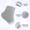 3 Pairs Moisturizing Heel Socks Dry Cracked Feet, Toeless Gel Socks, Heel Sock for Spa, Foot Care, Overnight Repair Treatment for Women & Men(Black, Grey, Navy Blue) view 3