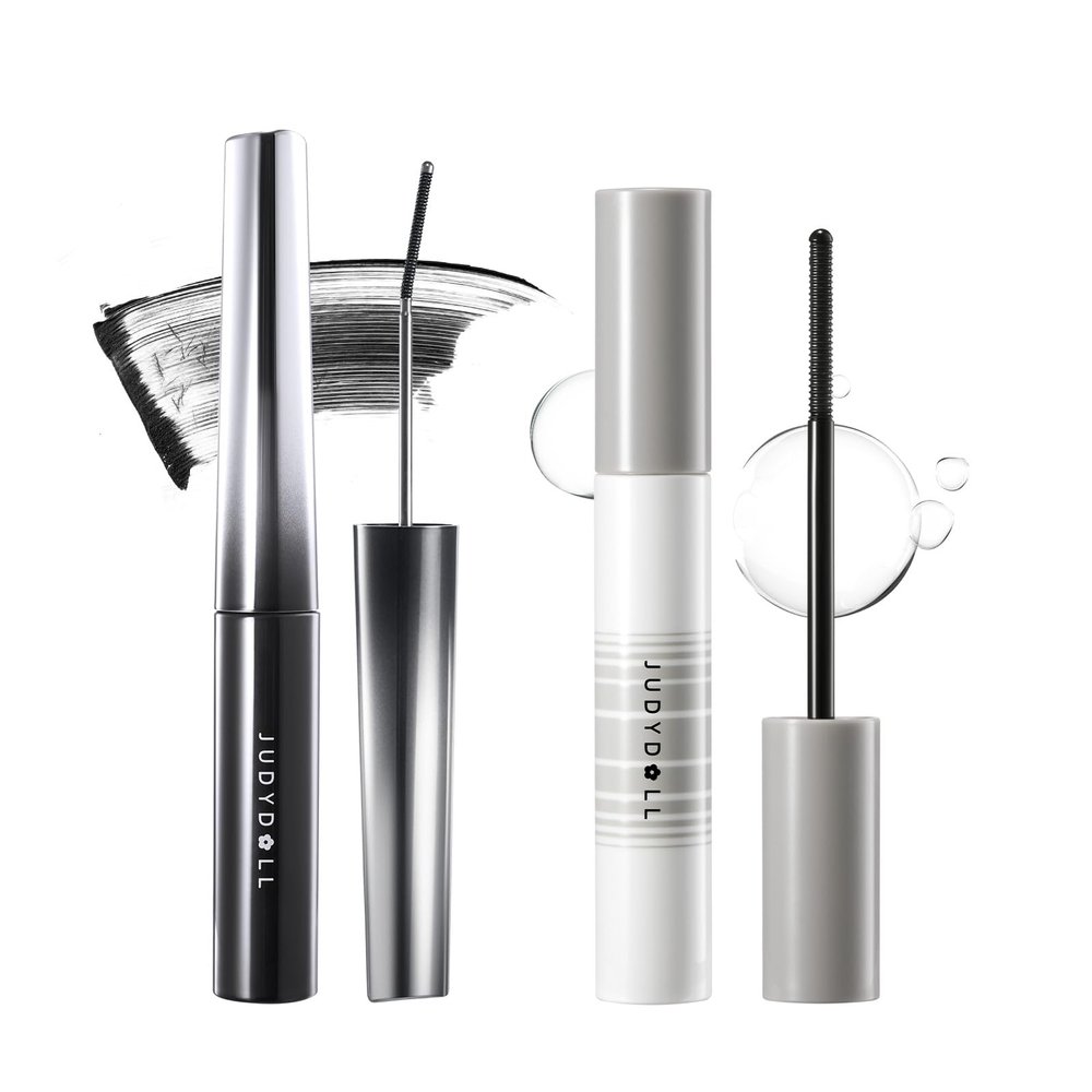 JUDYDOLL Eyelash Beauty Pair- Gentle Remover for Waterproof Eye Makeup |#01 Black slim Mascara3g+ Gentle Remover