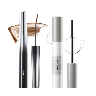 JUDYDOLL Eyelash Beauty Pair- Gentle Remover for Waterproof Eye Makeup | #02 Brown Slim Mascara3g + Gentle Remover