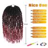 Passion Twist Hair - 8 Packs 12 Inch Pre-twisted Passion Twist Crochet Hair For Women, Pre-Looped Passion Twists Braiding Synthetic Hair Extensions 12inch, 1B/OTBUG view 4