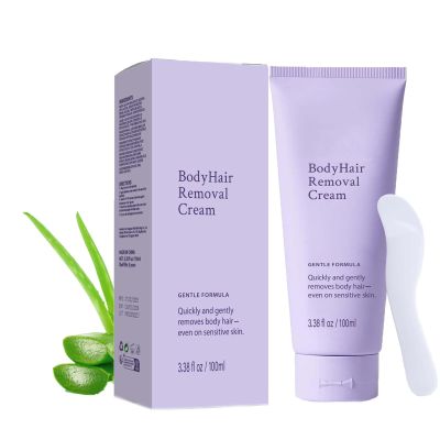 Body Hair Removal Cream,Gentle Cream for Sensitive Skin for Women with Spatula ApplicatorUnisex B-ody & Skincare. (2pcs)