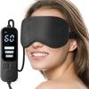 heated eye mask with timer - warm eye compress mask for dry eyes, usb electric heating pad for stye, sinus & puffiness relief view 1