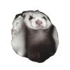 Ferrets Shower Cap for Women Reusable Waterproof Shower Bonnet Double Layer Large Bath Cap Washable Elastic Band Bath Hair Hat for Long Hair, Braids, Men view 2