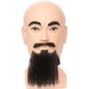 Vobumix Man Mannequin Head with Beard Haircut Practicing Head Hairdresser Training Head for Styling Braiding Trimming Hairdressing Tool view 1