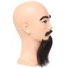 Vobumix Man Mannequin Head with Beard Haircut Practicing Head Hairdresser Training Head for Styling Braiding Trimming Hairdressing Tool view 4
