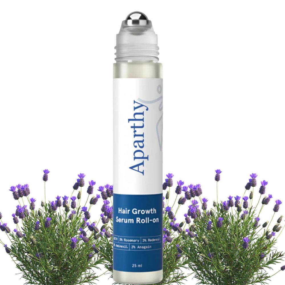 Aparthy Advanced Hair Growth Roll-On Serumwith Saw Palmetto, Rosemary & Pea ExtractHelps Support Thicker, Fuller Hair AppearanceClean, Non-Greasy Hair Loss Support for Men & Women Pack of (1)