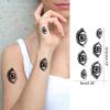 20 Sheet Cute Eye Temporary Tattoo, Small Black Fake Eye Tattoo Sticker for Women Men, Realistic Temp Tatoo Hand Wrist Arm Boy Girl Halloween Body Art Makeup view 2