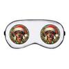 Azeeda 'Dachshund Wearing Santa Hat' Sleep/Travel Eye Mask (EY00033694) view 1