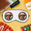Azeeda 'Dachshund Wearing Santa Hat' Sleep/Travel Eye Mask (EY00033694) view 2