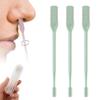 LECDOA 2-in-1 Nasal Hair Cutter, 360 Rotating Double Sided Nose Hair Removal Tool, Nose Hair Clipper with Ear Picker for Women and Men (Green, 3 PCS) view 1