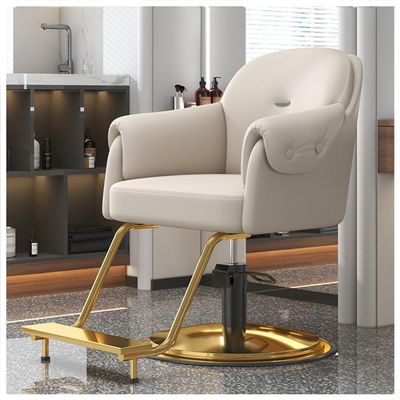 Barber Chair, Hair Salon Chair for Stylist with Hydraulic Pump, 360 Swivel Height Adjustable Barber Chair for Tattoo Shop, Hair Stylist,White,B