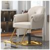 Barber Chair, Hair Salon Chair for Stylist with Hydraulic Pump, 360 Swivel Height Adjustable Barber Chair for Tattoo Shop, Hair Stylist,White,B view 1