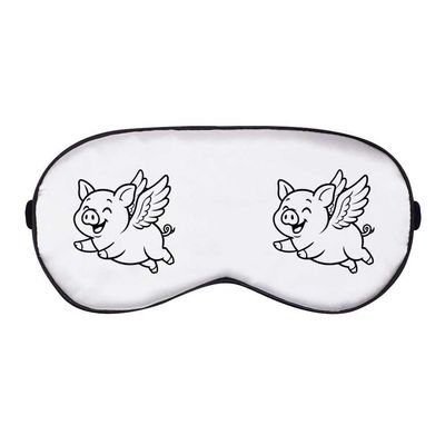 Azeeda 'Flying Pig' Sleep/Travel Eye Mask (EY00033678)