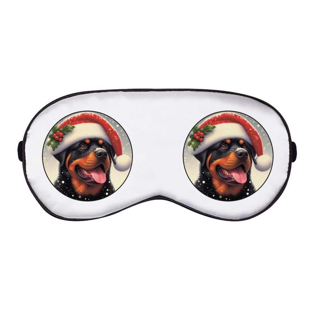 Azeeda 'Rottweiler Wearing Santa Hat' Sleep/Travel Eye Mask (EY00033699)