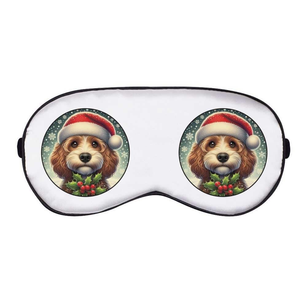 Azeeda 'Cockapoo Wearing a Santa Hat' Sleep/Travel Eye Mask (EY00033693)