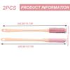 2Pcs Foot Scrub Brush Long Handled Soft Rubber Toe Scrubber Exfoliating Foot Scrubber ideal for Shower - Seniors Men Women view 2
