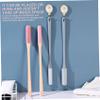 2Pcs Foot Scrub Brush Long Handled Soft Rubber Toe Scrubber Exfoliating Foot Scrubber ideal for Shower - Seniors Men Women view 4