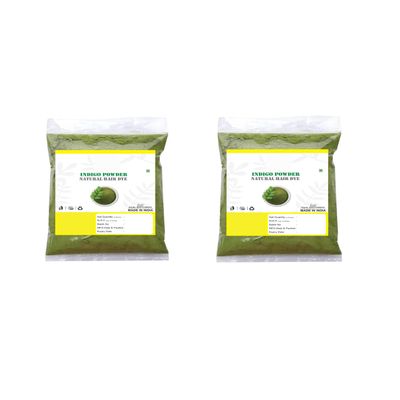 7.05Ounce / 200Grm Indigo Leaf Powder - (100Gm Each) ,Pack of 2
