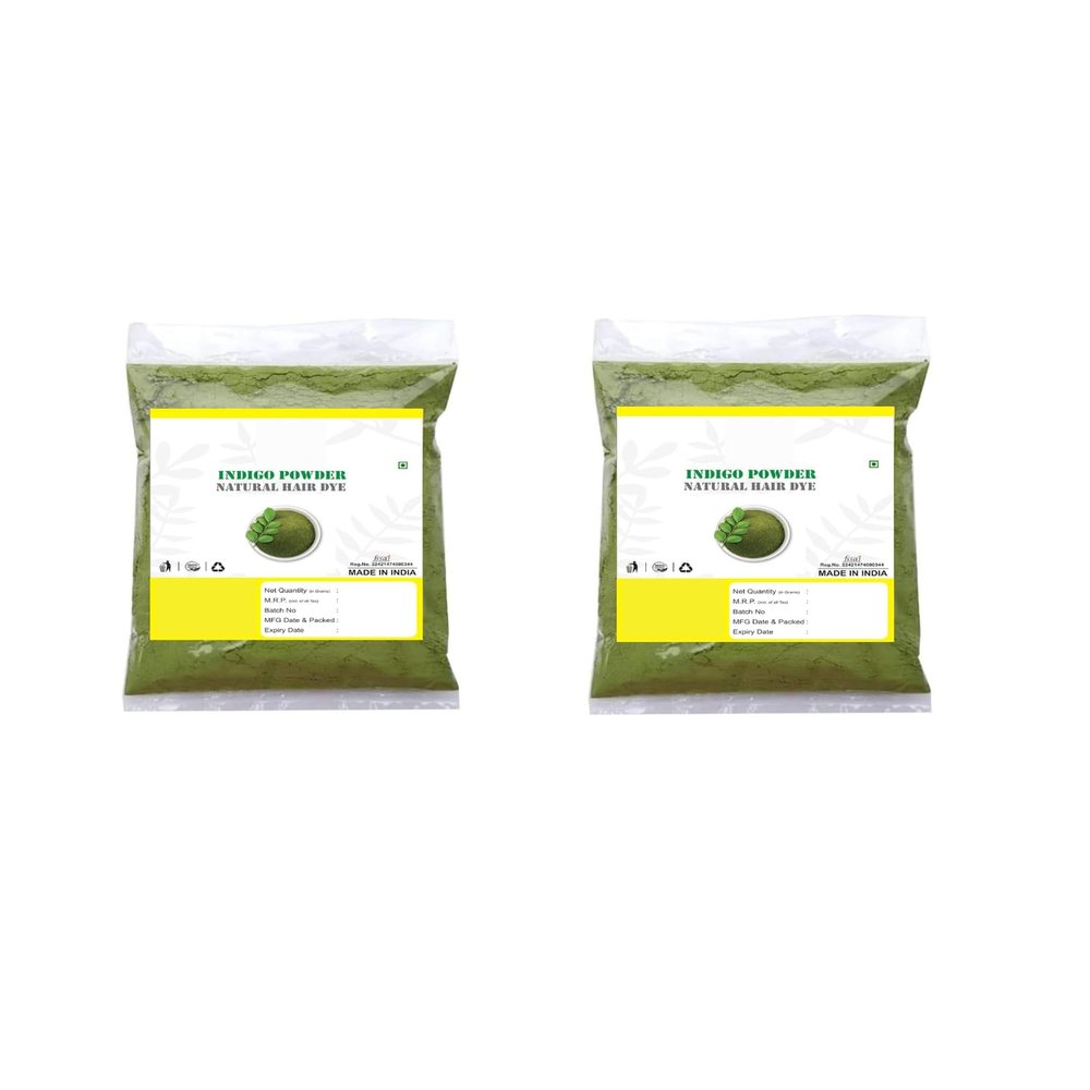 7.05Ounce / 200Grm Indigo Leaf Powder - (100Gm Each) ,Pack of 2