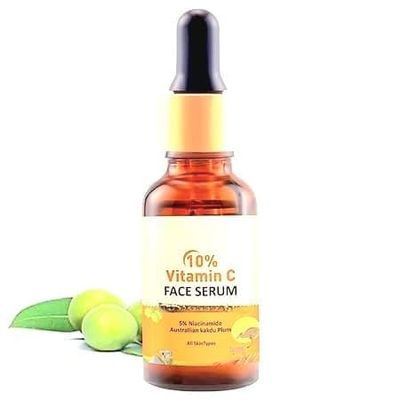 0.33Fl Oz / 10Ml 10% Vitamin C Face Serum - For Men and Women, Pack of 1
