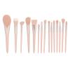 15Pcs Makeup Brush Kit, Synthetic Eyeshadow Makeup Brush Set, Soft and Dense Artificial Brushes for Powder Concealers, Complete Makeup Brush Kit with Ergonomic view 1