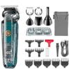 RASRGTRQ Hair Cutting Tool, Clipper Cordless Haircut Machine Professional IPX6 Multifunctional Trimmer Electric Clippers for Men view 4