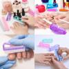 24Pcs Handle Grip Nail Brush, Fingernail Scrub Cleaning Brushes for Toes and Nails Cleaner, Pedicure Brushes Tool for Women Men Girls (Multicolor) view 4