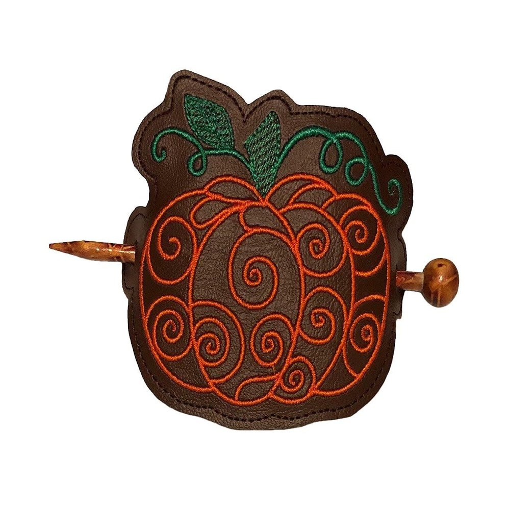 Pumpkin Bun Cover Hair Slider with Chopstick