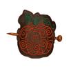 Pumpkin Bun Cover Hair Slider with Chopstick view 1