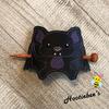 Bat Bun Cover Hair Slider with Chopstick view 2