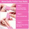 50PCS Mini Nail Buffer Block,Nail File,100/180 Grit Double Sided Sponge Files,Disposable Professional Manicure Prep Buffers for Acrylic & Natural Nails,Travel Size(Pink) view 3