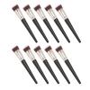 10pcs Oblique Concealer Brush Set, Makeup Brush, Soft Synthetic Hair with Ergonomic Wooden Handle, Concealer Brush for Covering Dark Circles view 4