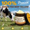 VREKEF Beef Tallow for Skin (4.2 oz) Tallow and Honey Balm for Face & Body  Grass-Fed Tallow with Beeswax, Sea Buckthorn Oil, Shea Butter, Vitamin E  Natural Moisturizer view 2